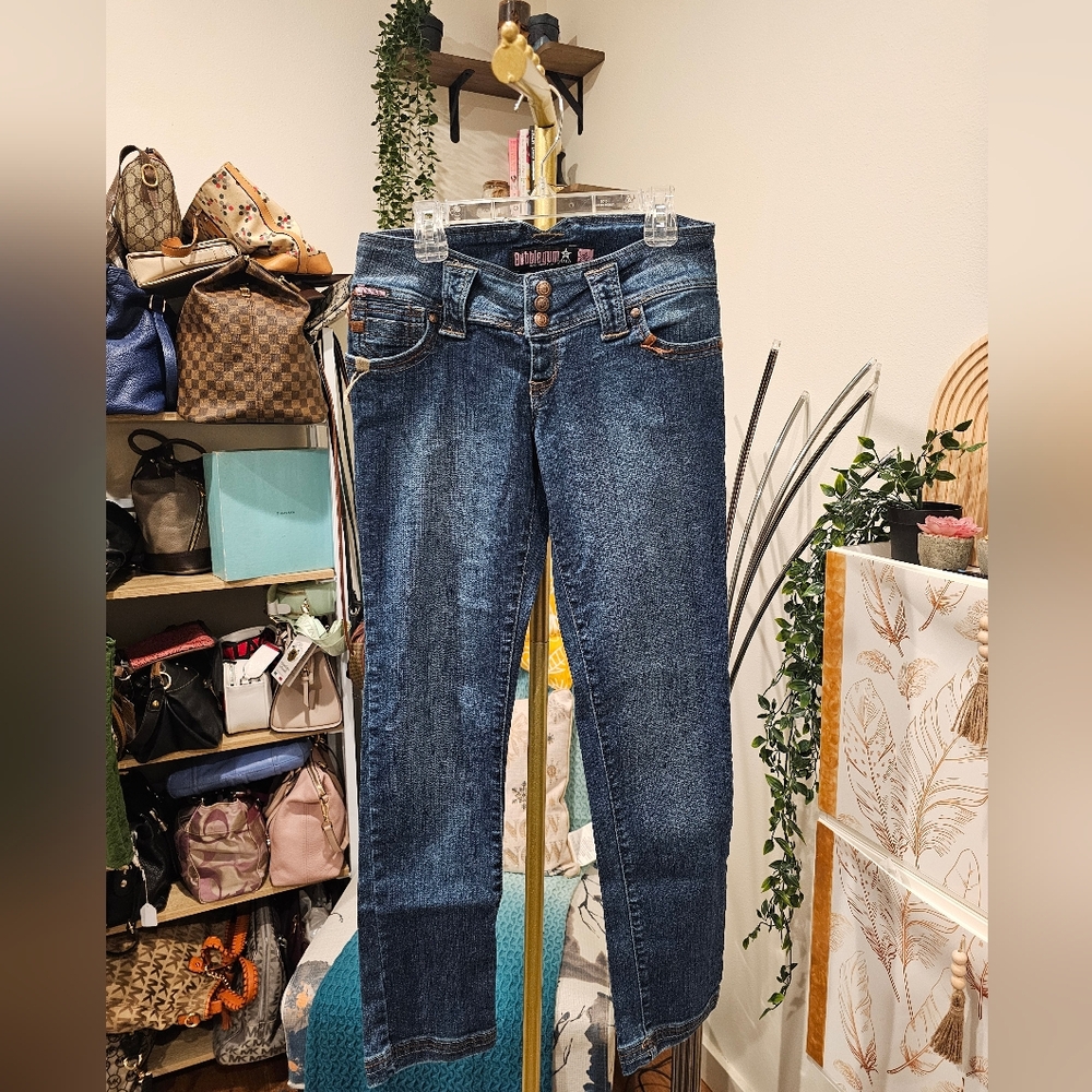 Vintage Low Rise Blue Denim Jeans